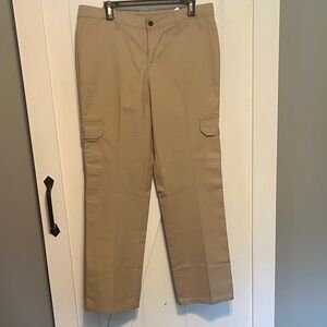 NWOT Dickies Women's Khaki Straight Leg Cargo Pants